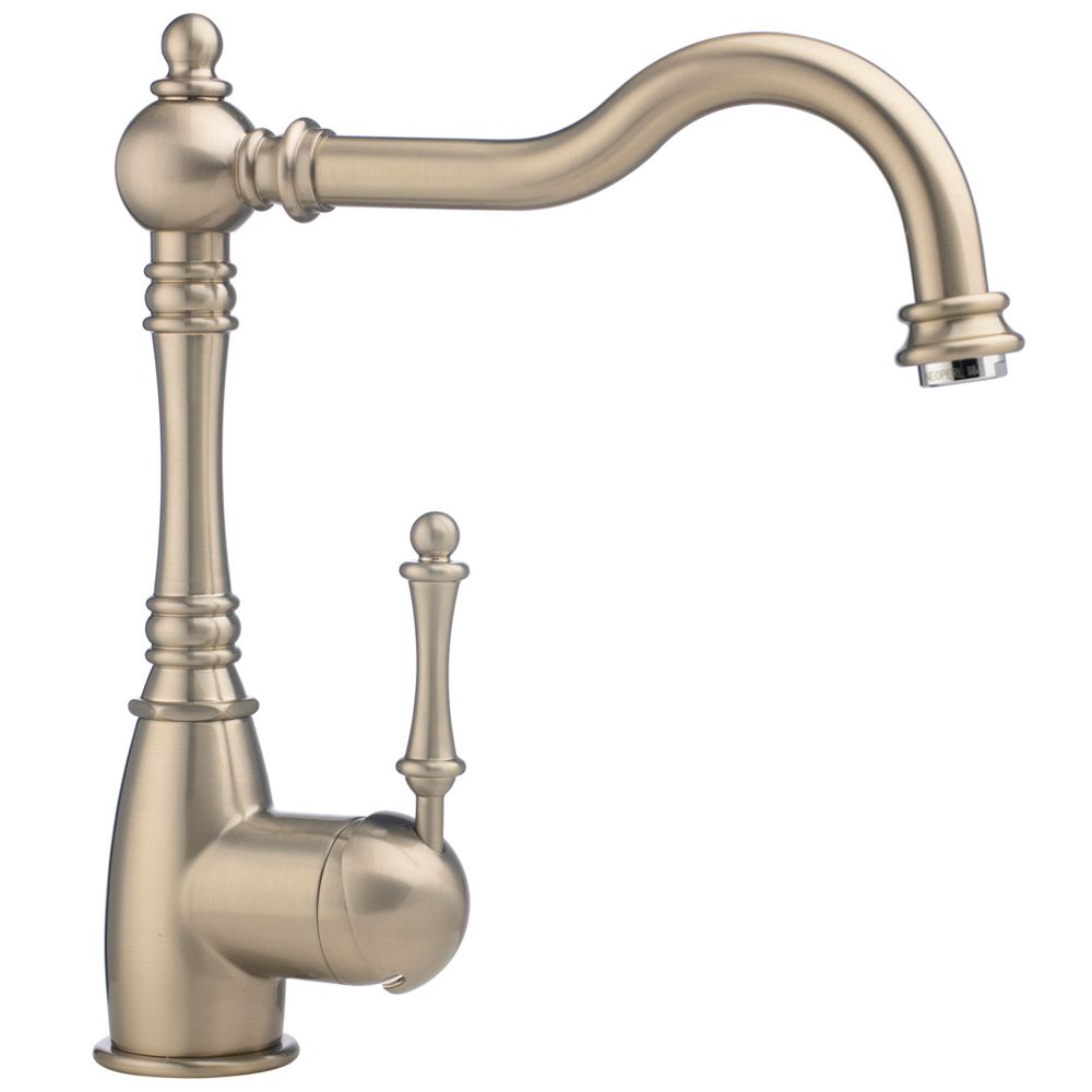 Blanco Traditional Single Lever, Solid Spout Kitchen Faucet, Polished