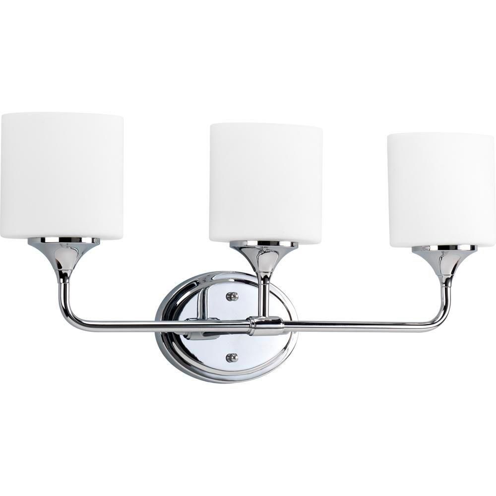Progress Lighting Lynzie Collection Chrome 3light Wall Bracket The