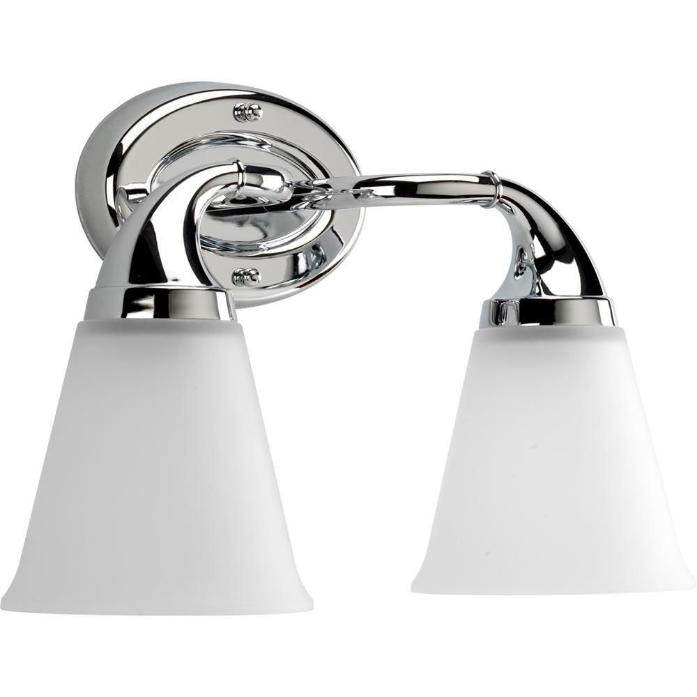 Progress Lighting Lahara Collection Chrome 2light Wall Bracket The