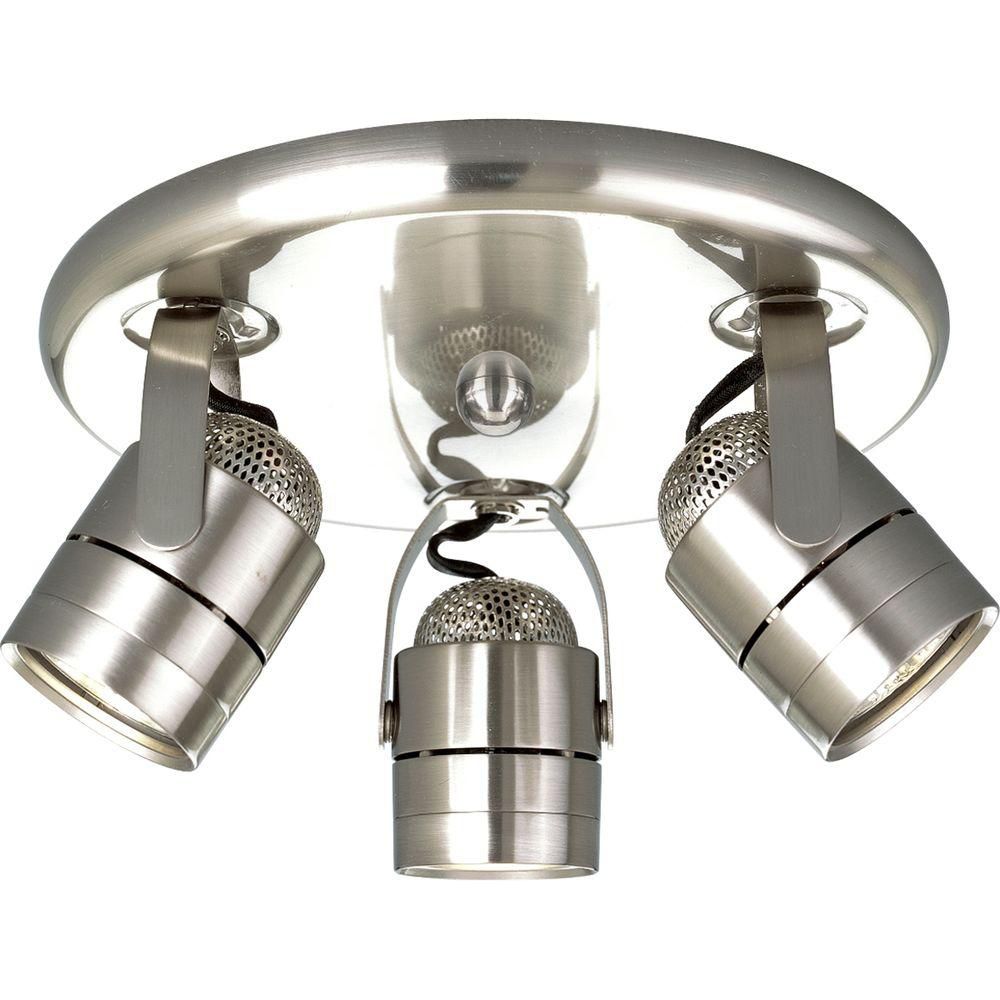 Progress Lighting Brushed Nickel 3-light Spotlight Fixture | The Home ...