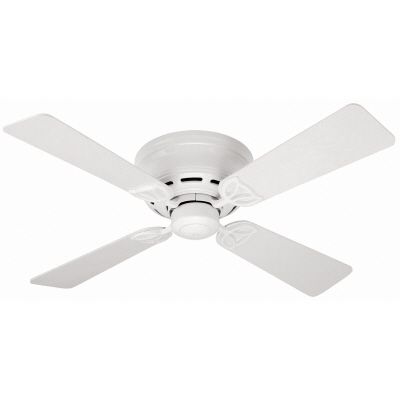 42 In Low Profile Iii White Ceiling Fan