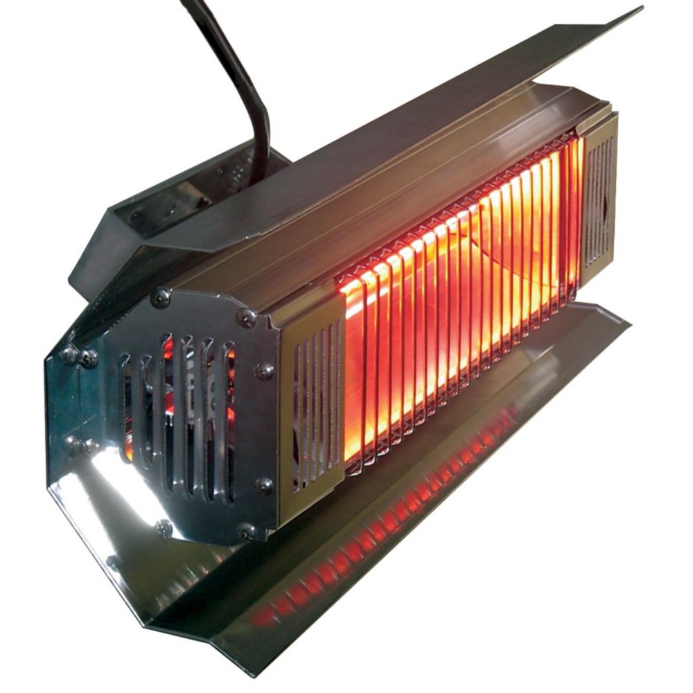 Paramount Chauffeterrasse mural infrarouge Acier Inoxydable Home