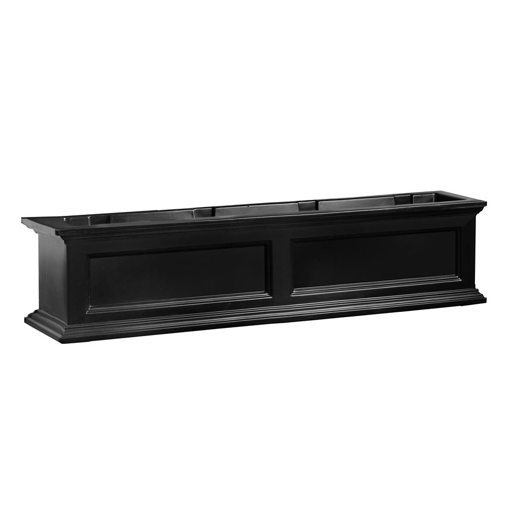 Fairfield 4 ft. Window Box in Black