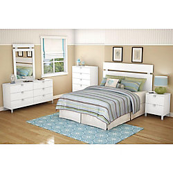 Spectra 20.5-inch x 6-inch x 63.75-inch 6-Drawer Dresser in White