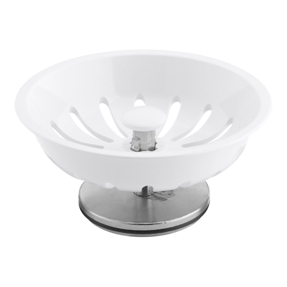 KOHLER Duostrainer Basket Strainer In White The Home Depot Canada   P 1000703174 