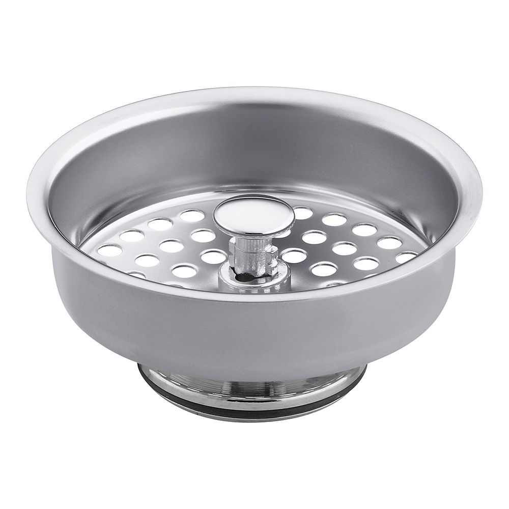 KOHLER Duostrainer Basket Strainer in Polished Chrome The Home Depot