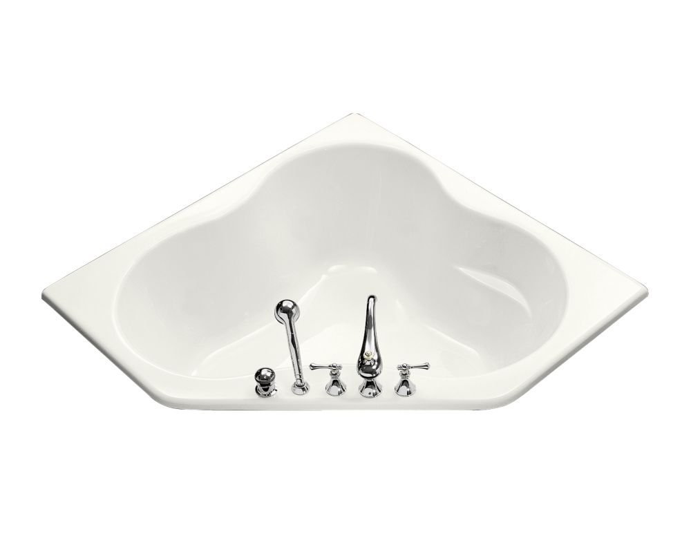 KOHLER 4.5 Feet Corner Bathtub in White | The Home Depot ...