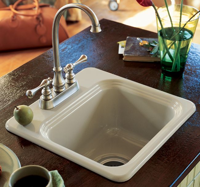 KOHLER Northland(TM) 15" x 15" x 75/8" topmount bar sink with 2