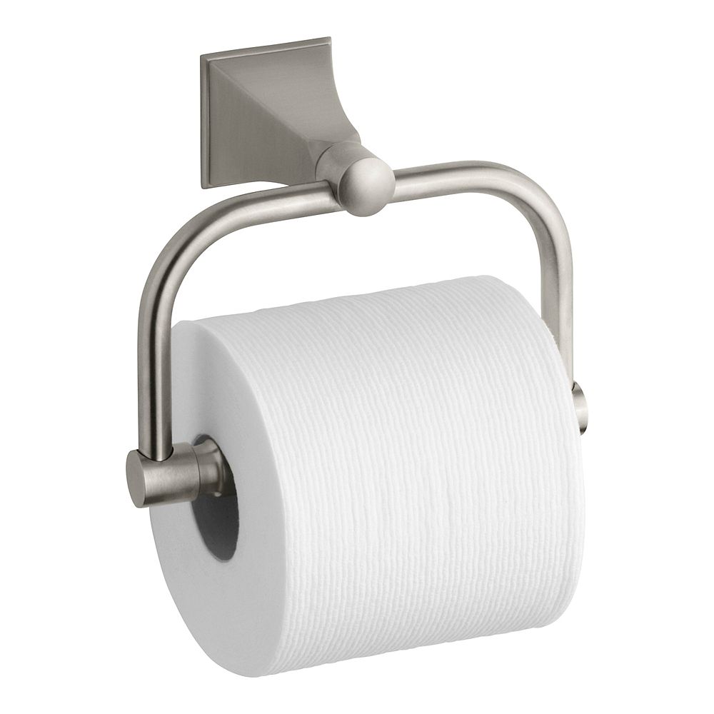 KOHLER Memoirs Wall-Mount Single Post Toilet Paper Holder with Stately ...