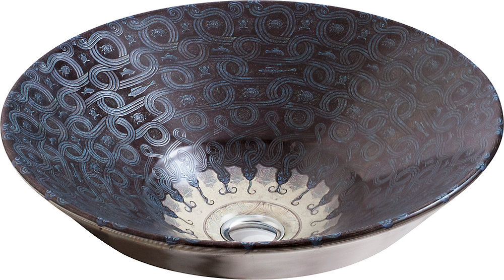 Serpentine Bronze Tm On Conical Bell R Vessel Bathroom Sink
