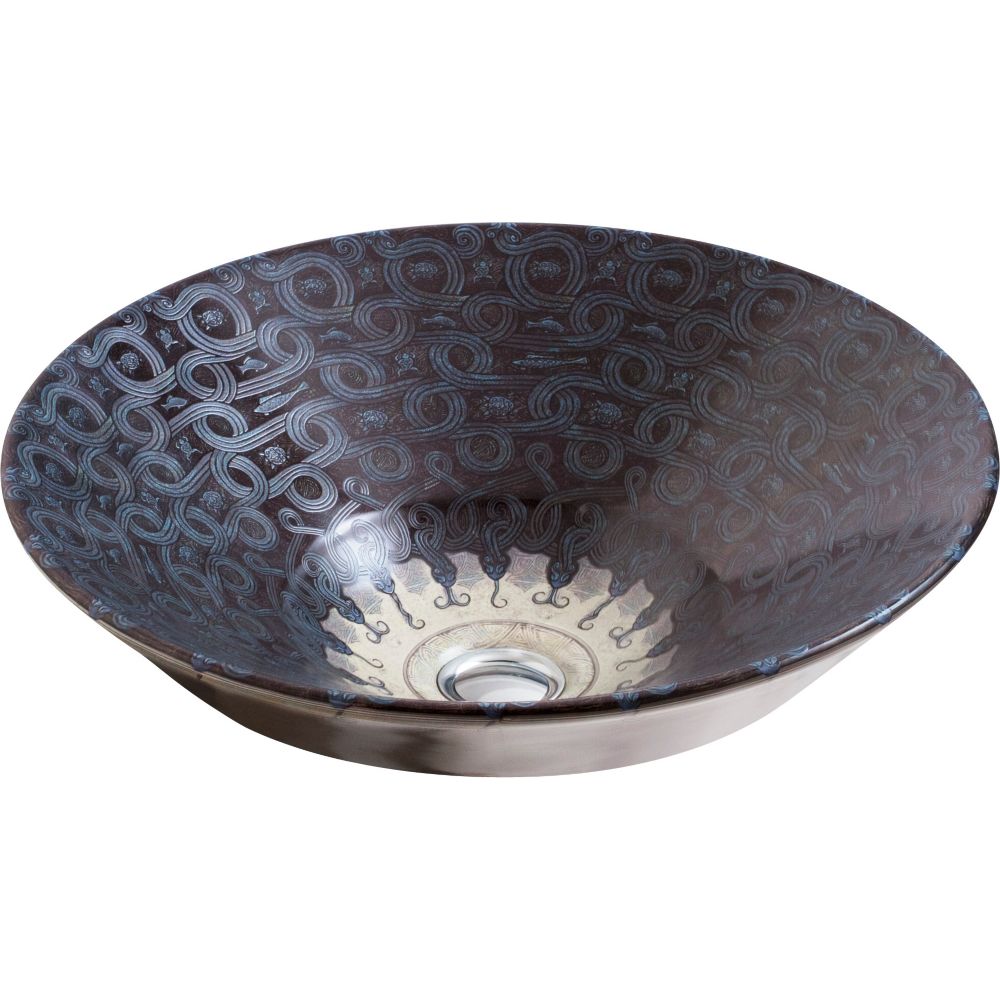 Serpentine Bronze Tm On Conical Bell R Vessel Bathroom Sink