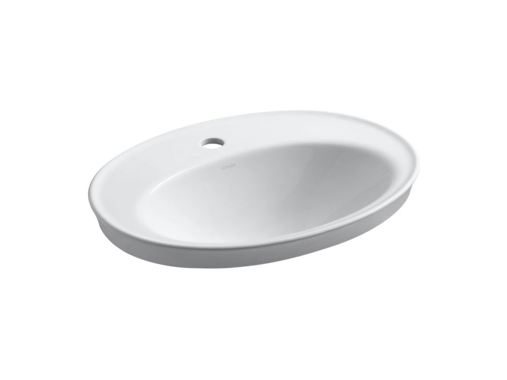 slef rimming porcelain bathroom sink