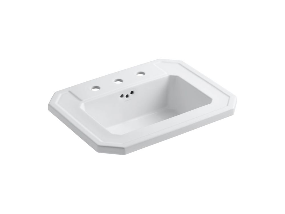 GLACIER BAY Oval DropIn Bathroom Sink in White The Home Depot Canada