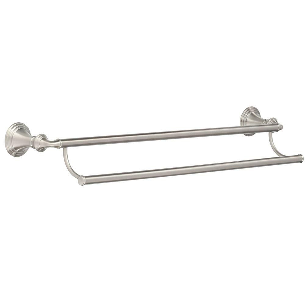 KOHLER Devonshire 24-inch Double Towel Bar in Vibrant Brushed Nickel ...