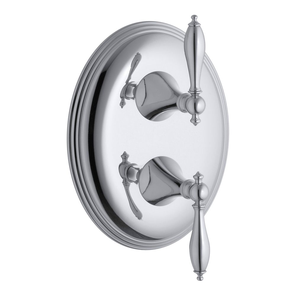 KOHLER Finial Traditional Stacked Valve Trim, Valve Not Included in