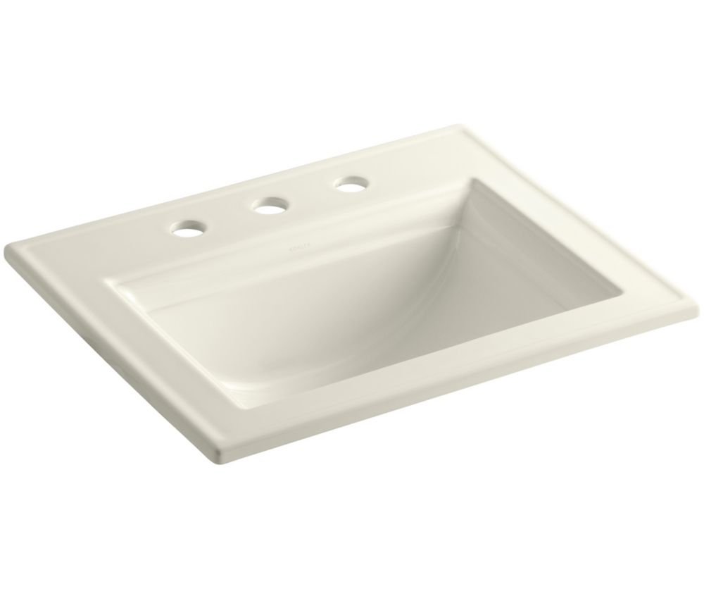 Kohler Memoirs Self Rimming Bathroom Sink With Stately Design In Biscuit The Home Depot Canada 0590