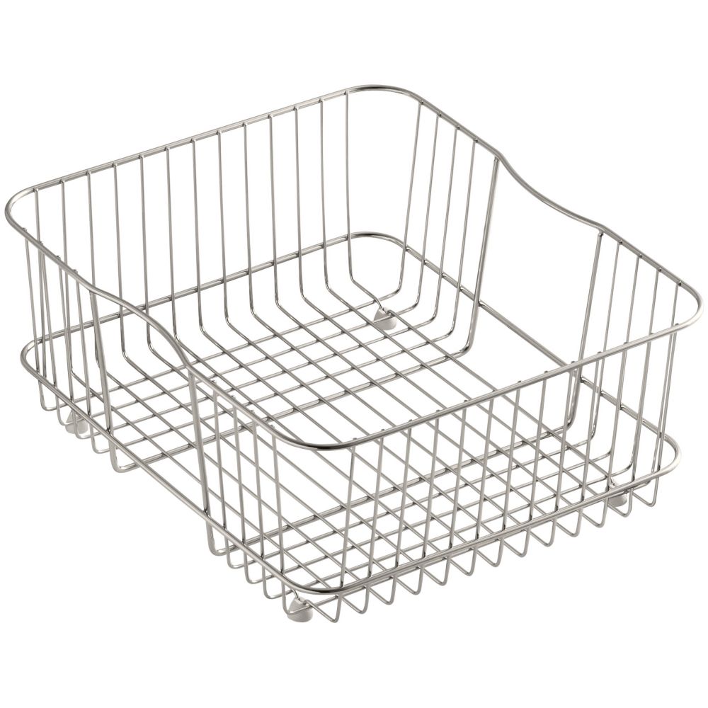 Coated Wire Rinse Basket In Stainless Steel
