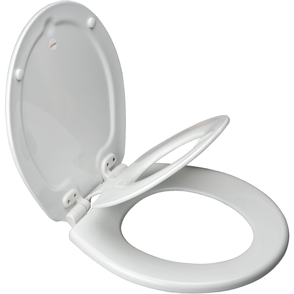 Bemis Next Step Round Toilet Seat with Whisper Close and Easy Clean