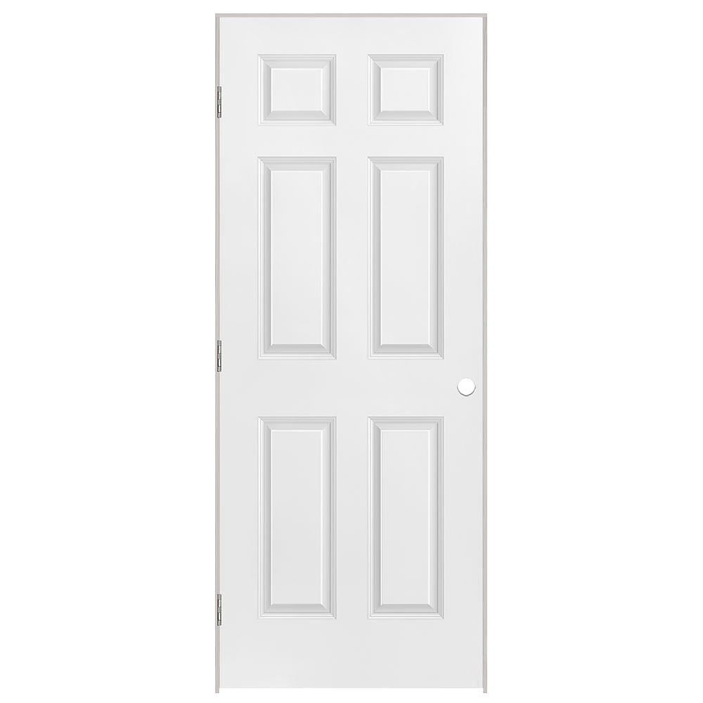 Masonite 34-inch x 80-inch Righthand 6-Panel Prehung Interior Door