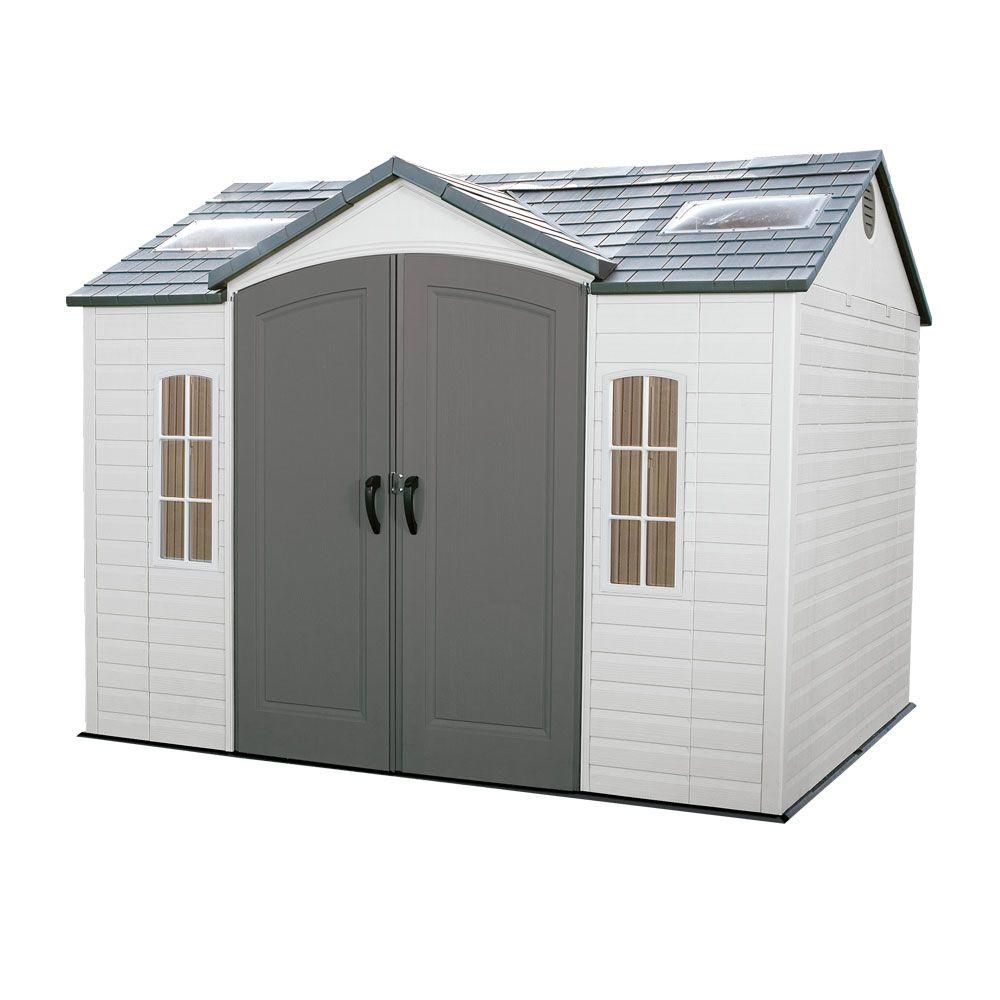 Lifetime 10 ft. x 8 ft. Outdoor Garden Shed | The Home ...