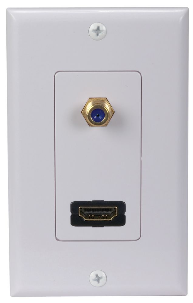 RCA HDMI& Coaxial Wall Plate The Home Depot Canada
