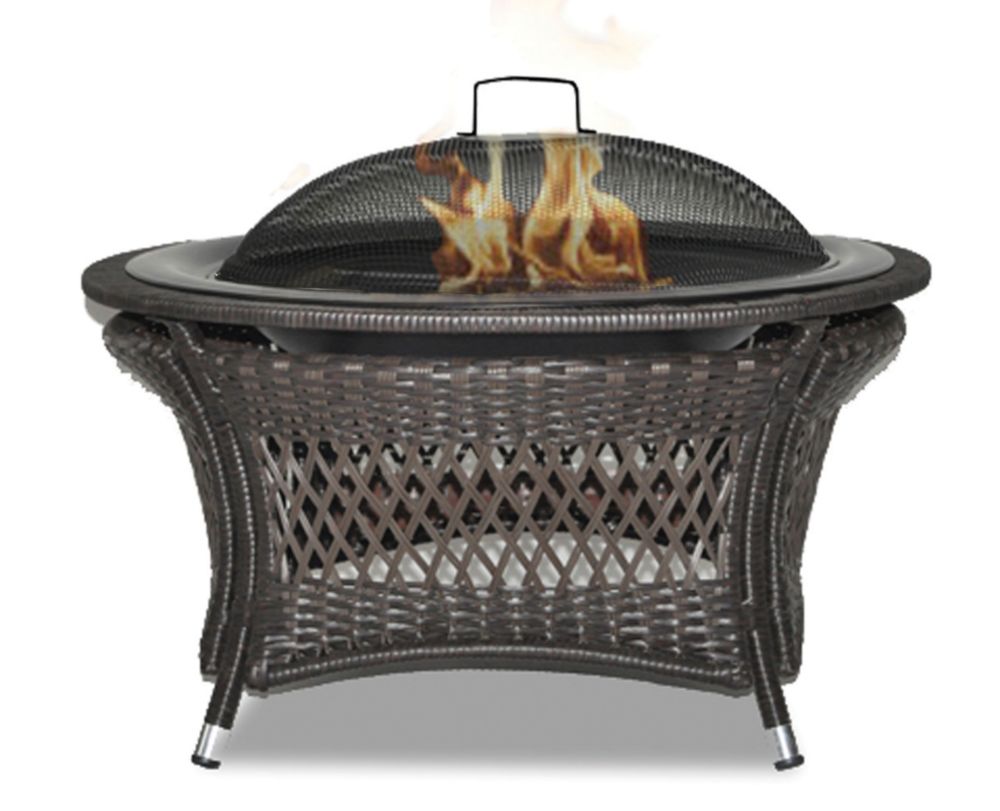 Paramount Rio 32 Inch Patented Wicker Gel Fuel Outdoor Fire Pit