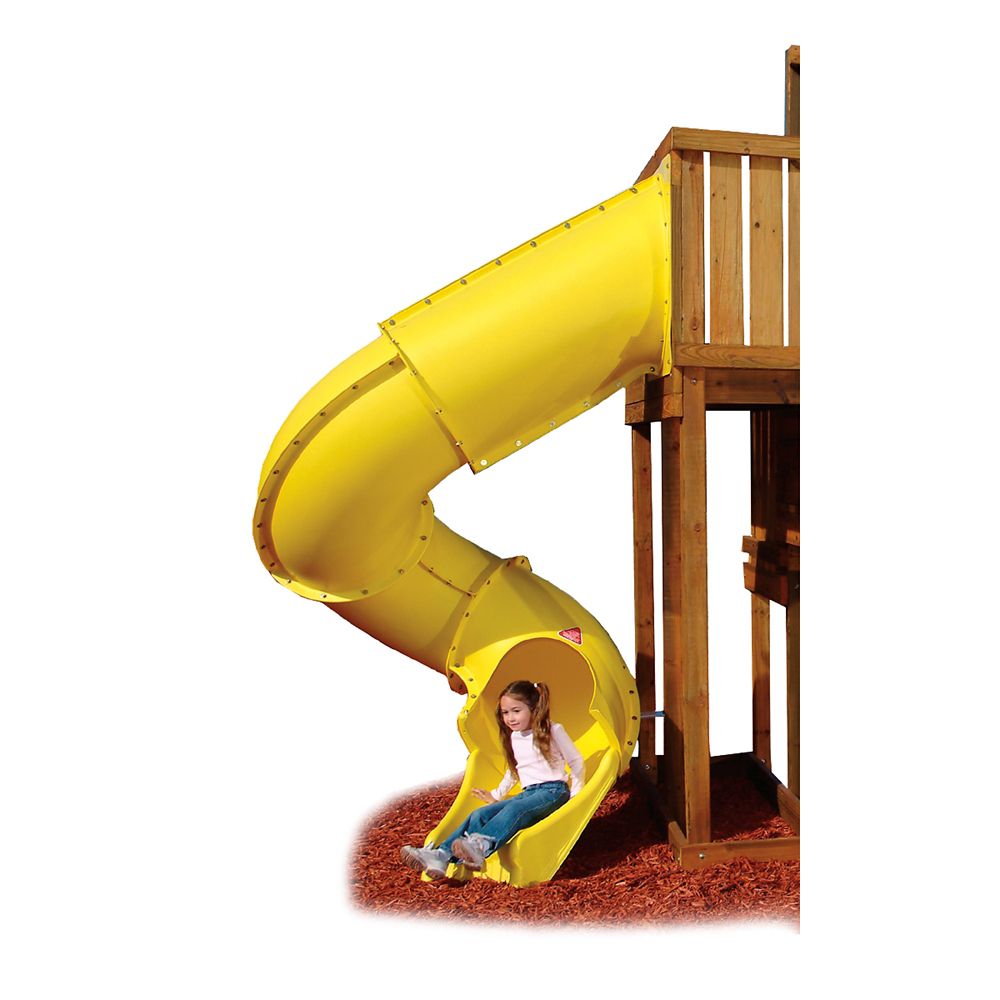 SwingNSlide 7 ft. Turbo Tube Slide in Yellow The Home Depot Canada