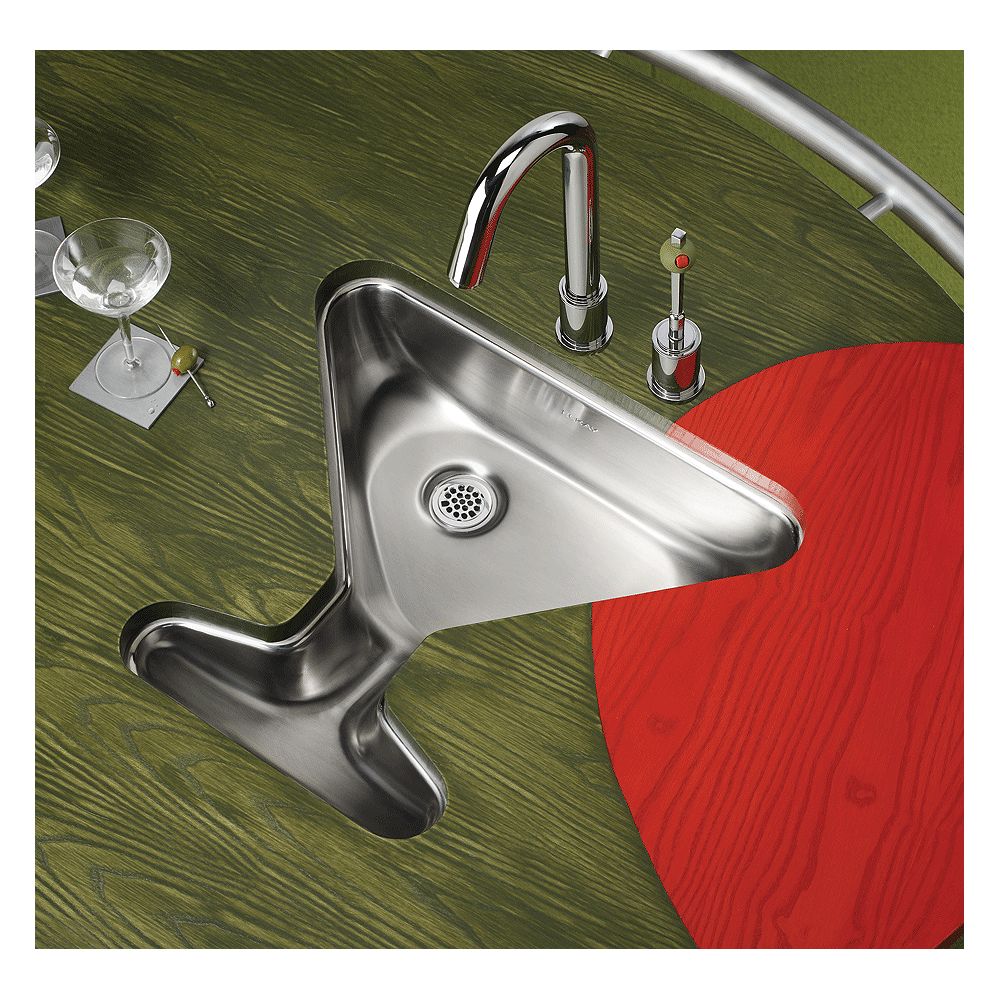 Elkay Single Bowl Martini Undermount Bar Sink, Lustrous Satin 18 Gauge