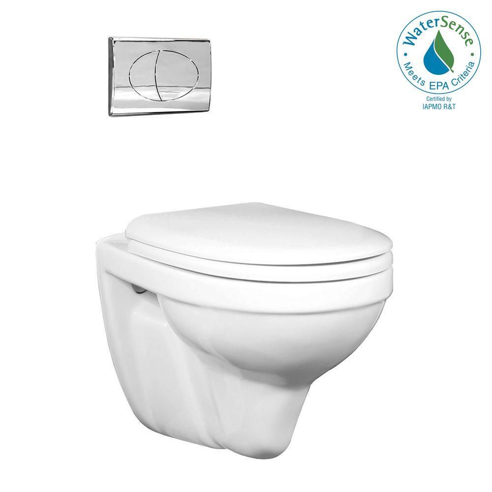Foremost International 2piece 0.8/1.6 GPF Dual Flush Round Bowl Toilet