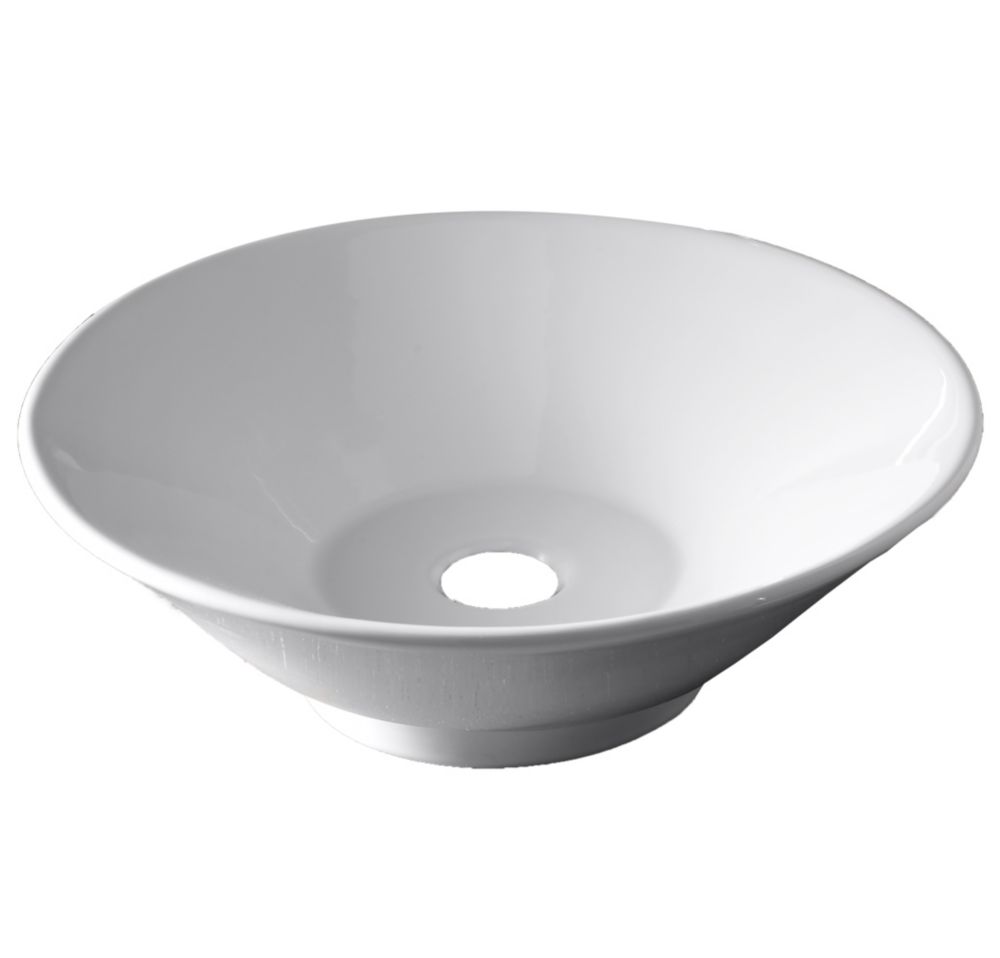 Midas Glass Vessel Sink and Ventus Faucet Brushed Nickel C-GV-390-19MM ...