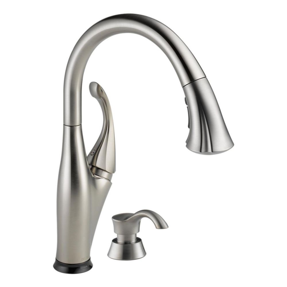 Delta Addison Single Handle Pull Down Kitchen Faucet Featuring Touch2O   P 1000710732 