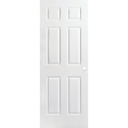 30 Inch X 78 Inch 6 Panel Textured Bifold Door