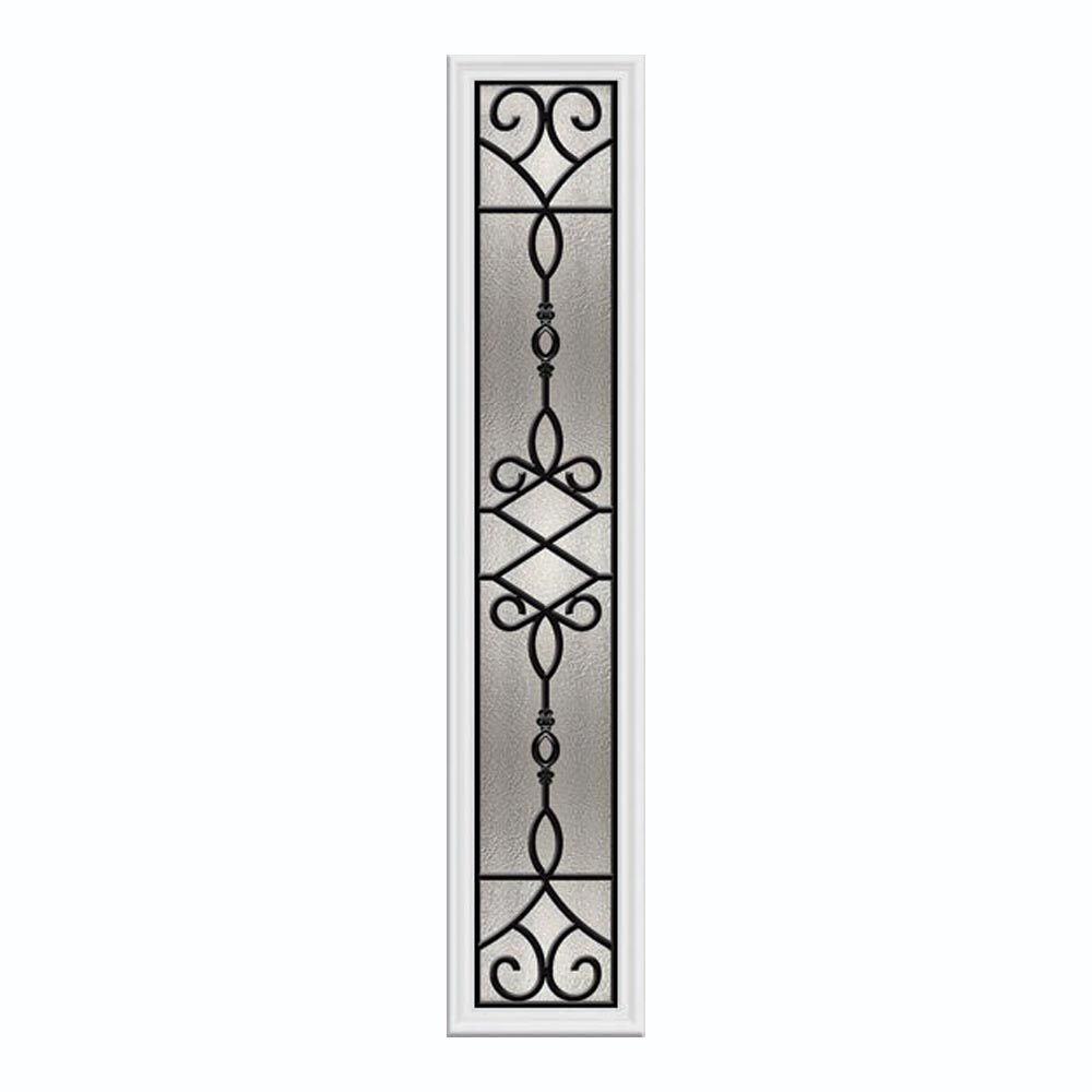 Odl Sanibel 8 Inch X 48 Inch Sidelight Wrought Iron With Hp Frame