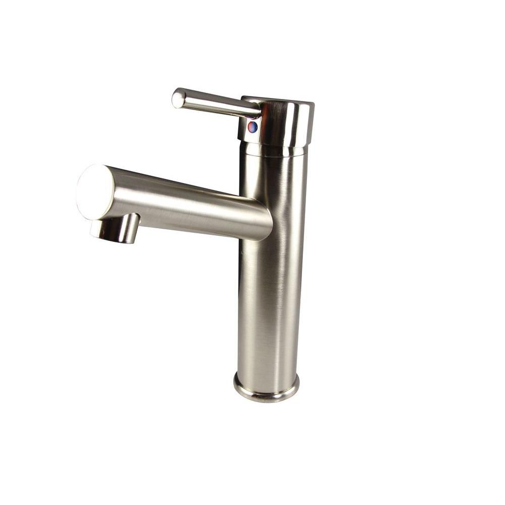 Fresca Savio Single Hole Mount Bathroom Vanity Faucet Brushed Nickel
