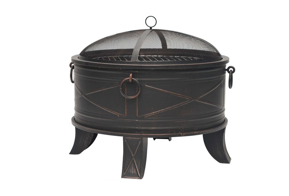 Hampton Bay 26-inch Quadripod Outdoor Fire Pit | The Home ...