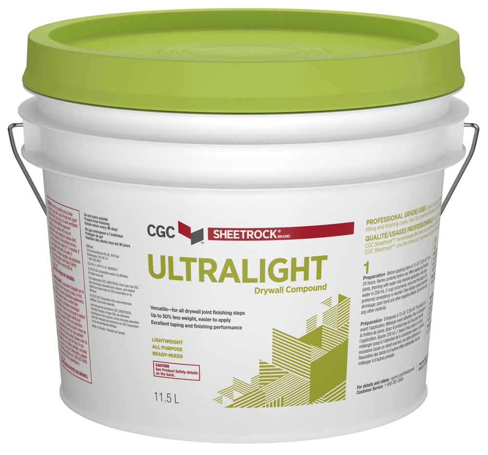 Sheetrock CGC UltraLight Drywall Compound | The Home Depot Canada