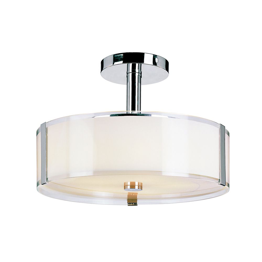 Bel Air Lighting 5 Light 16 Inch Chrome Ceiling Light Fixture With