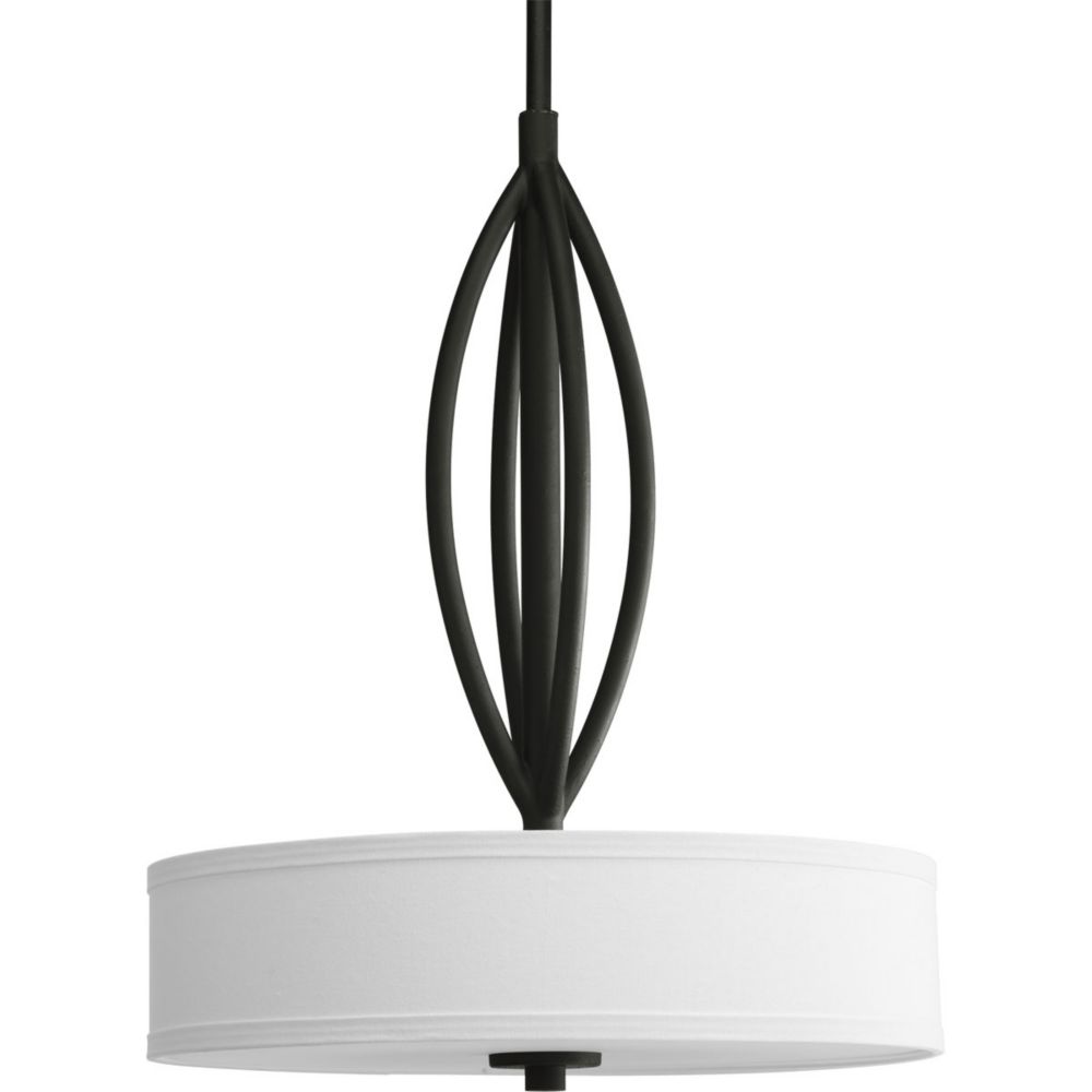 Progress Lighting Calven Collection Forged Black 3 Light Pendant Lighting Calven Collection Forged Black