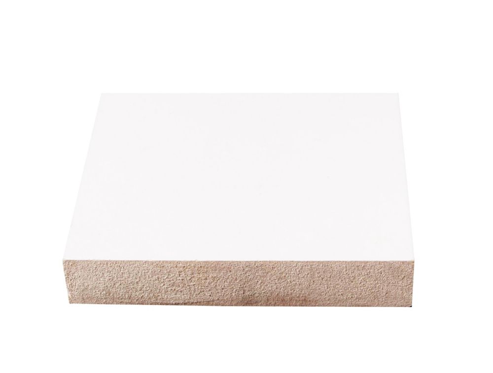 Alexandria Moulding Primed Fibreboard S4SE2E Base 1/2 In. x 71/4 In