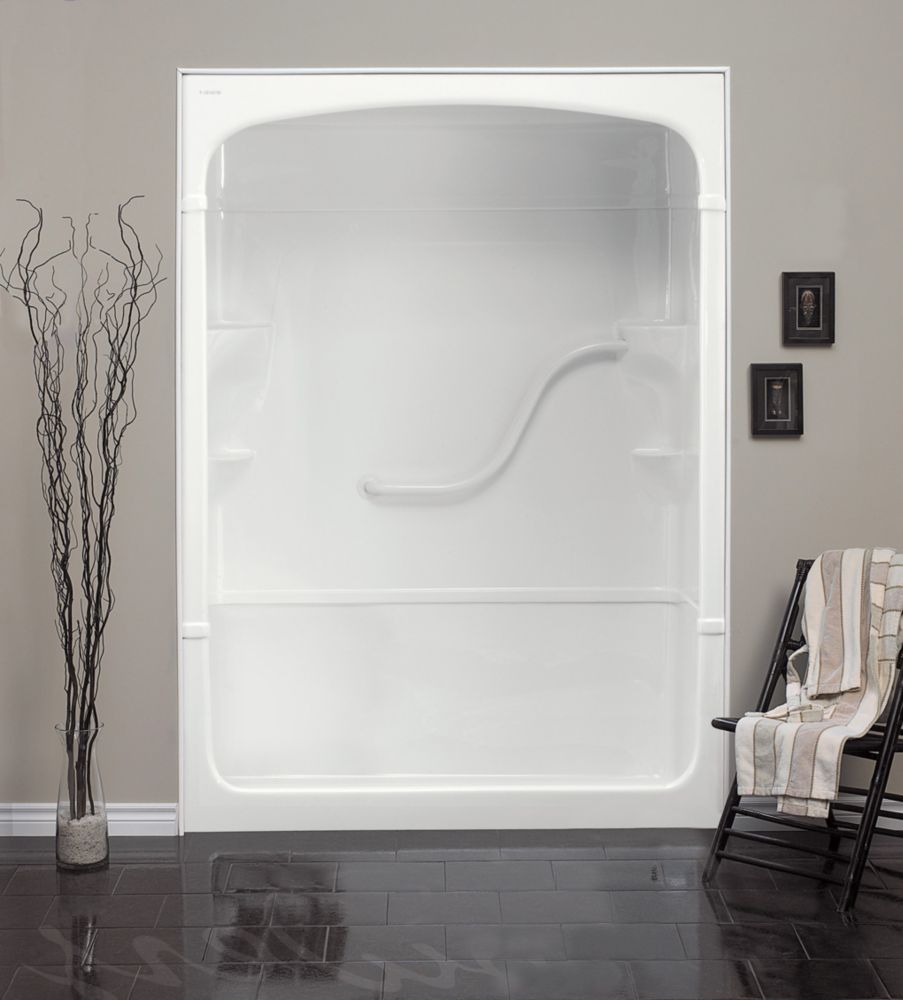 Mirolin Madison 60-Inch 3-Piece Acrylic Shower Stall | The Home Depot Canada