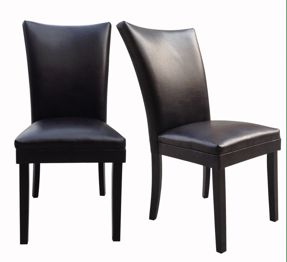 Sofya Parsons Leather Dining Chair 2 Pack