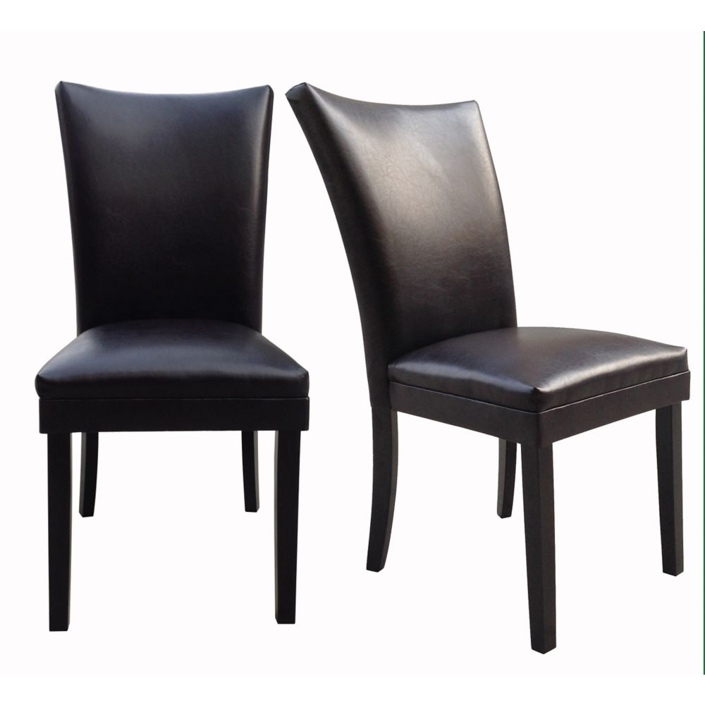 Parsons Leather Dining Chair 2 Pack