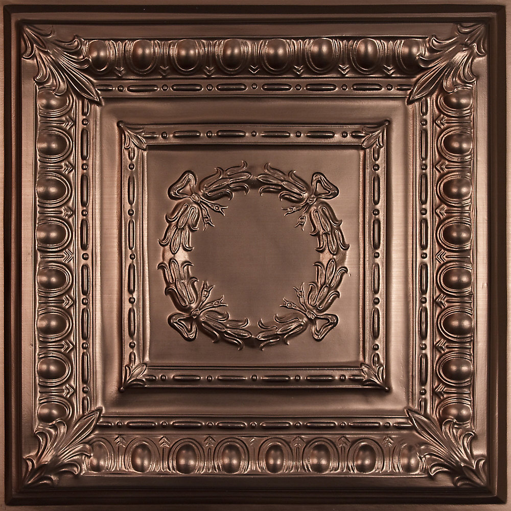 Ceilume Empire Tuile de Plafond en Faux Bronze 2 pieds x 2 Ceilume Empire Tuile de Plafond en Faux Bronze 2 pieds x 2