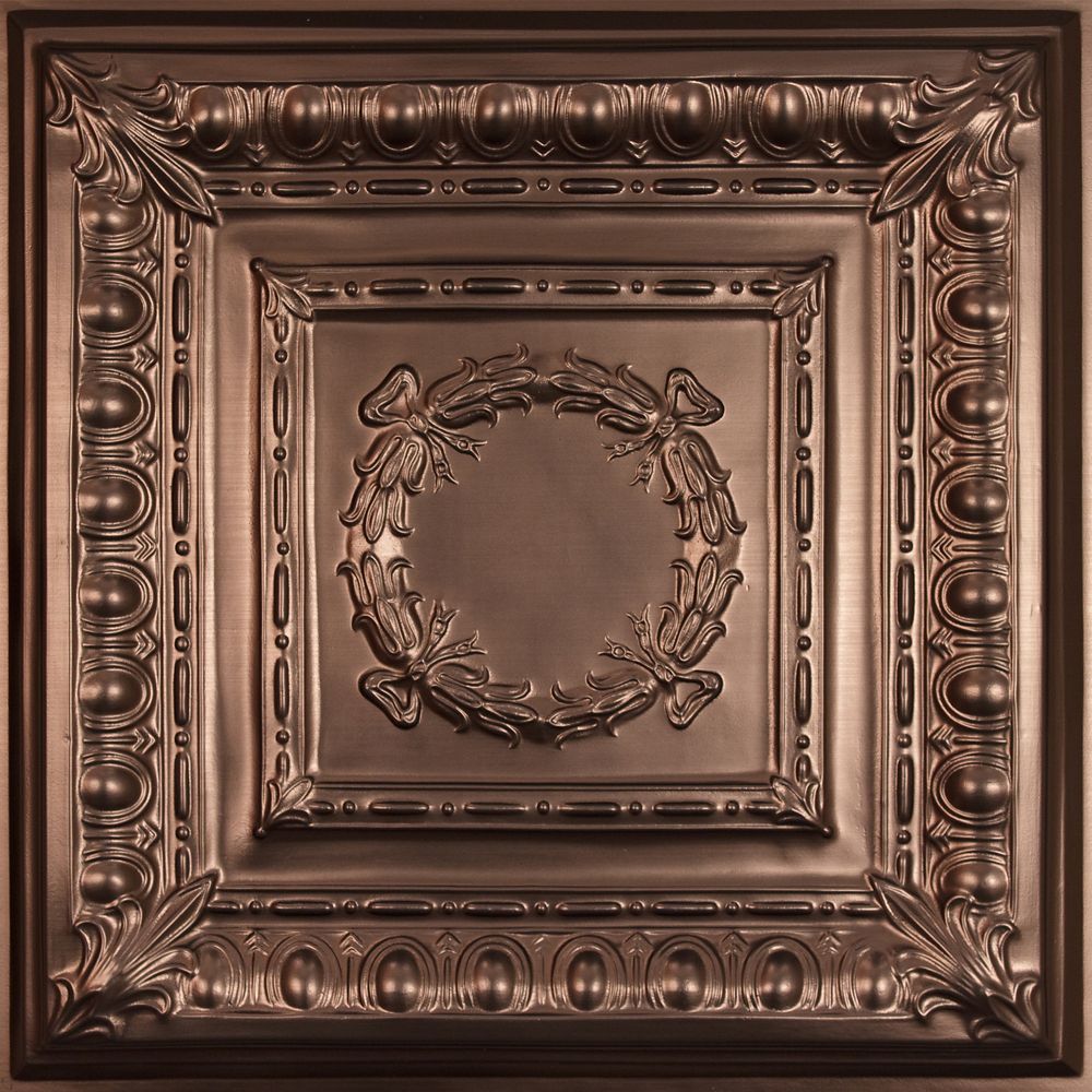 Ceilume Empire Tuile  de Plafond  en Faux Bronze 2 pieds x 2 