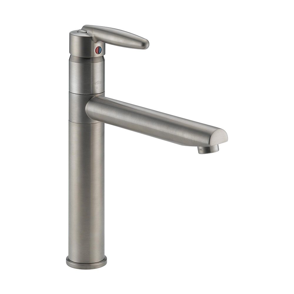 Delta Victorian Single Handle Kitchen Faucet With Spray Stainless   P 1000719157 