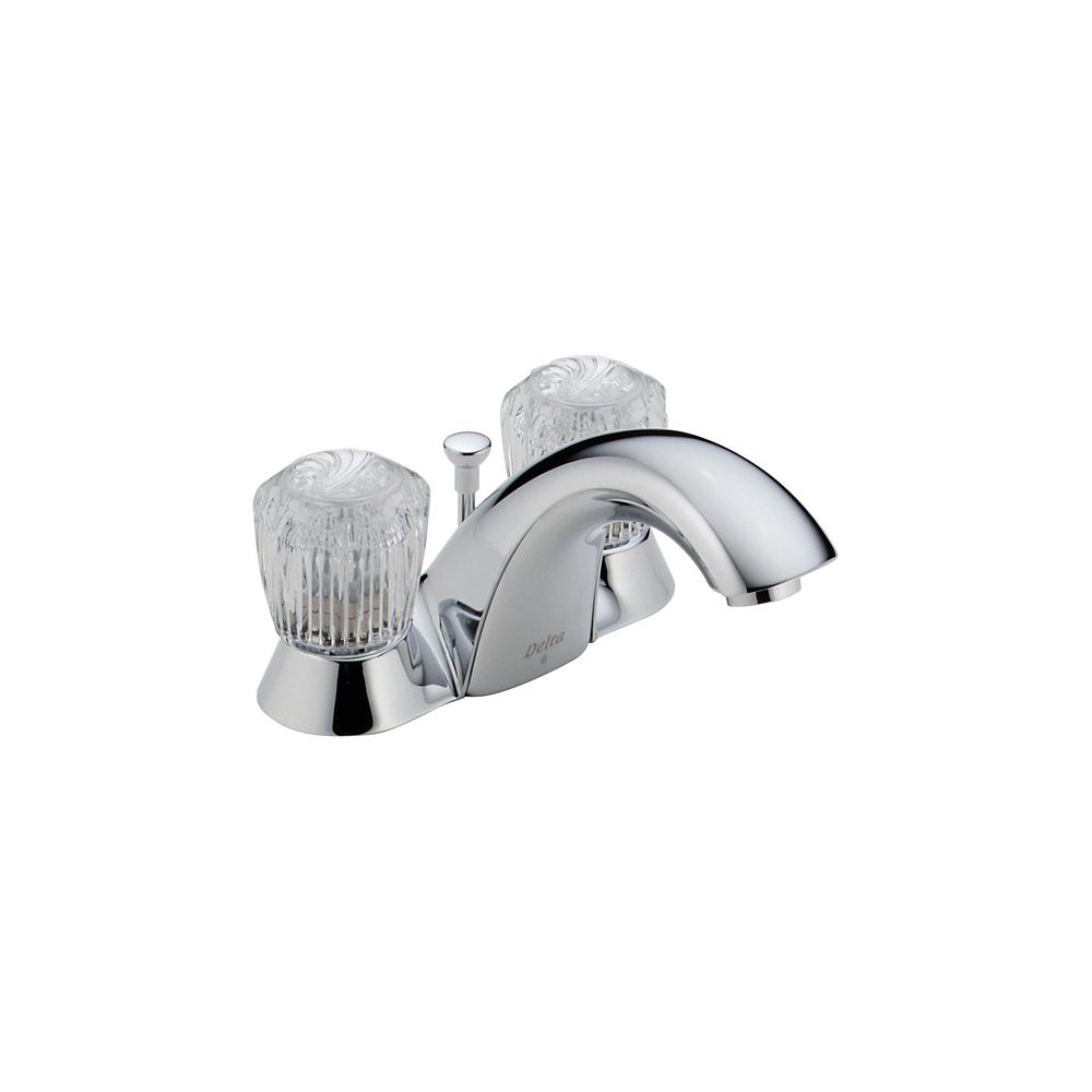 Delta Innovations 4 Inch 2 Handle Centreset Bathroom Faucet In