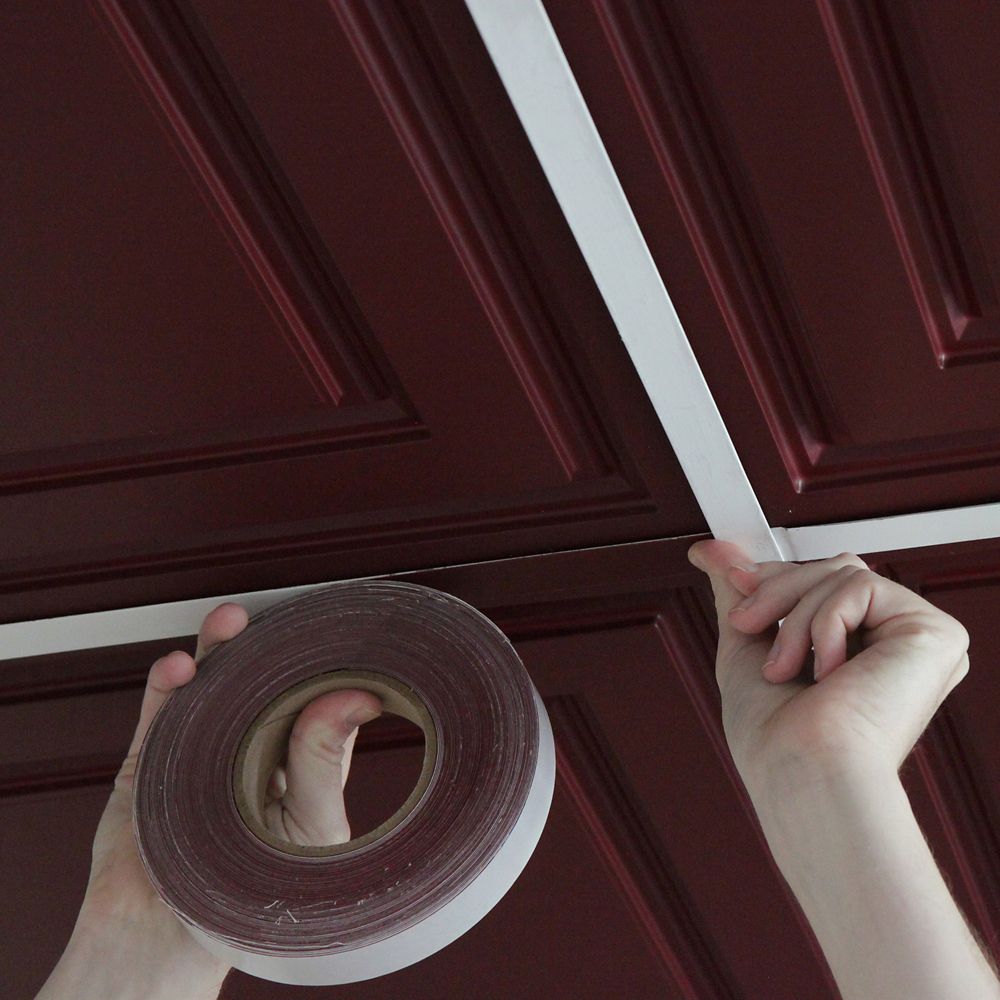 Ceilume Deco Tape Merlot Self Adhesive Decorative Grid Tape