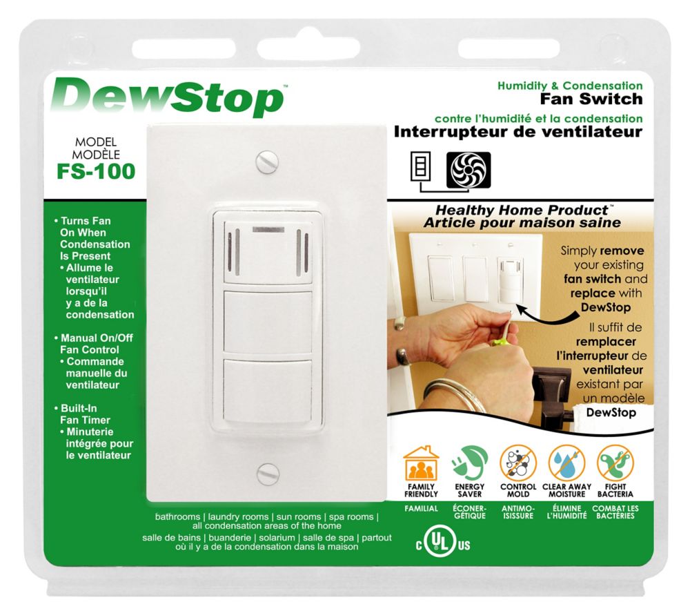 Dewstop Dew Stop, Humidity Sensing Fan Switch The Home Depot Canada