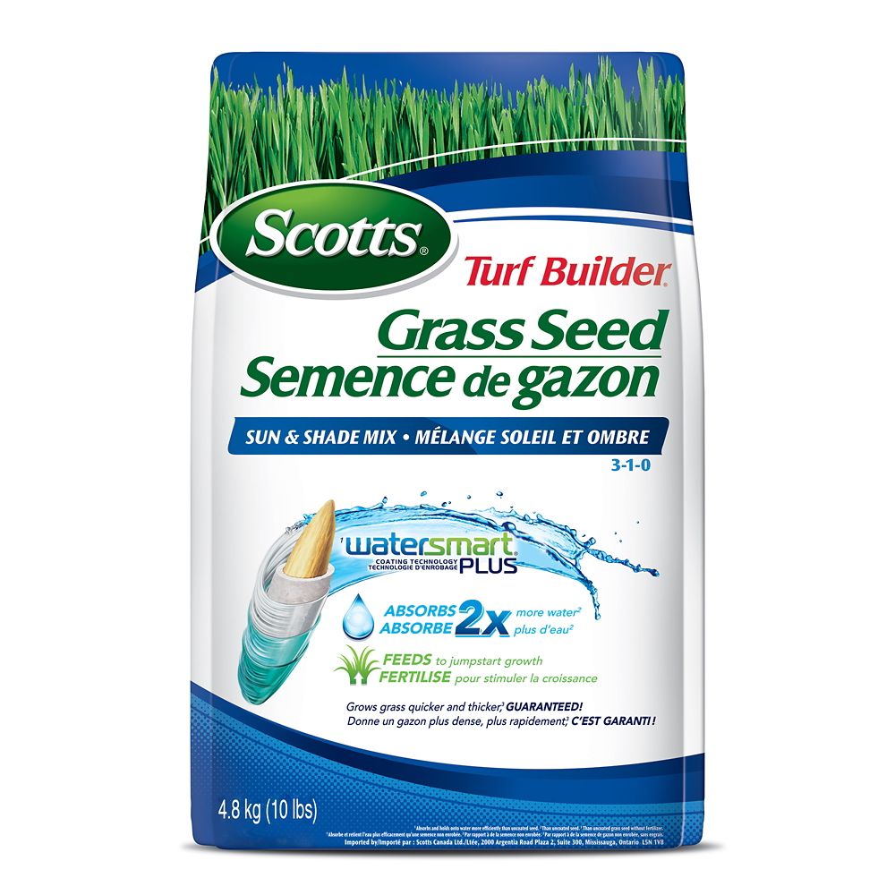 Scotts Turf Builder Grass Seed Sun & Shade Mix 310 4.8kg The Home