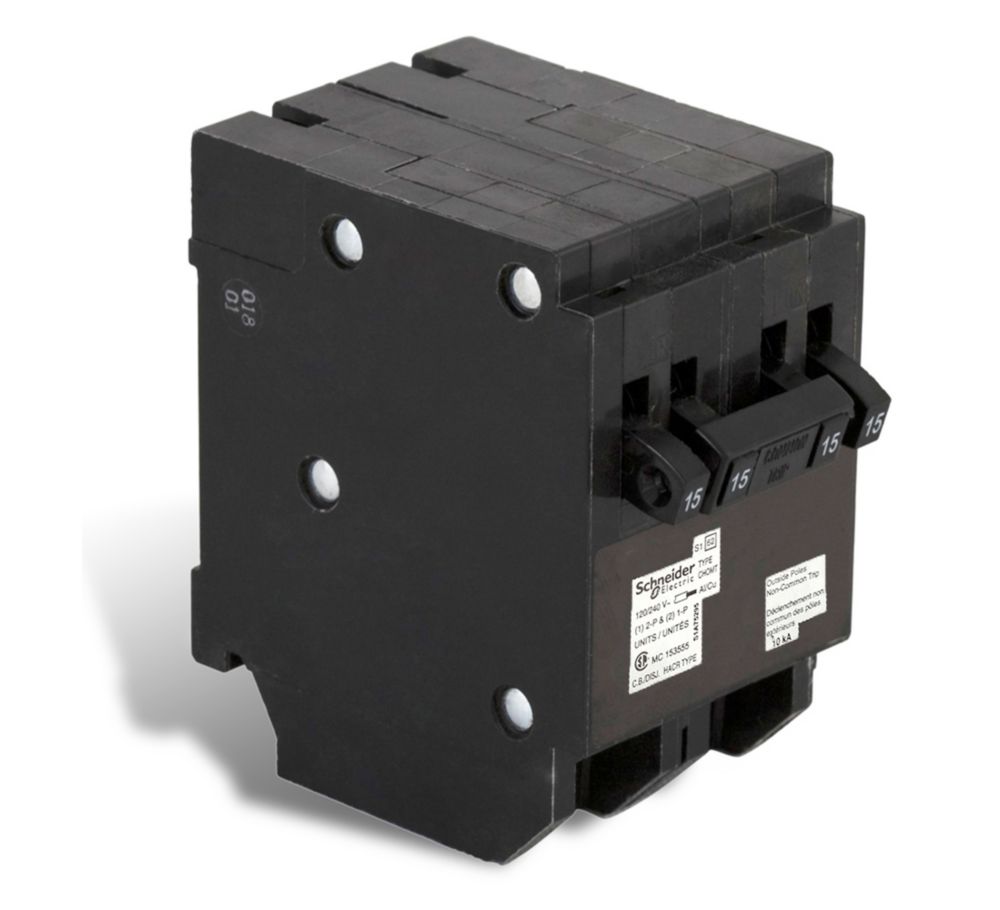 15amp Singlepole Type Mpcircuit Breakermp115u The Home Depot